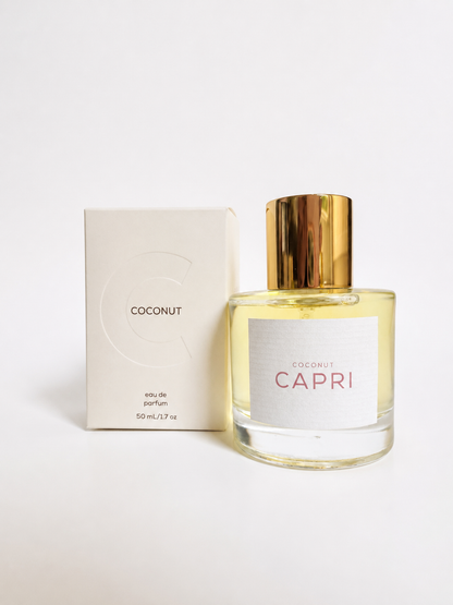 Coconut Capri 50 mL Eau de Parfum bottle with box